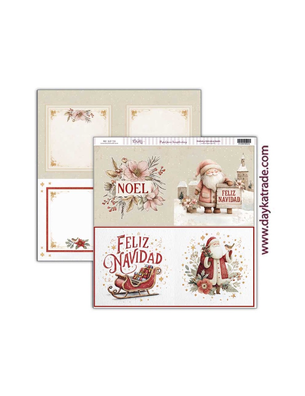 papel scrap "Escenas de Navidad"