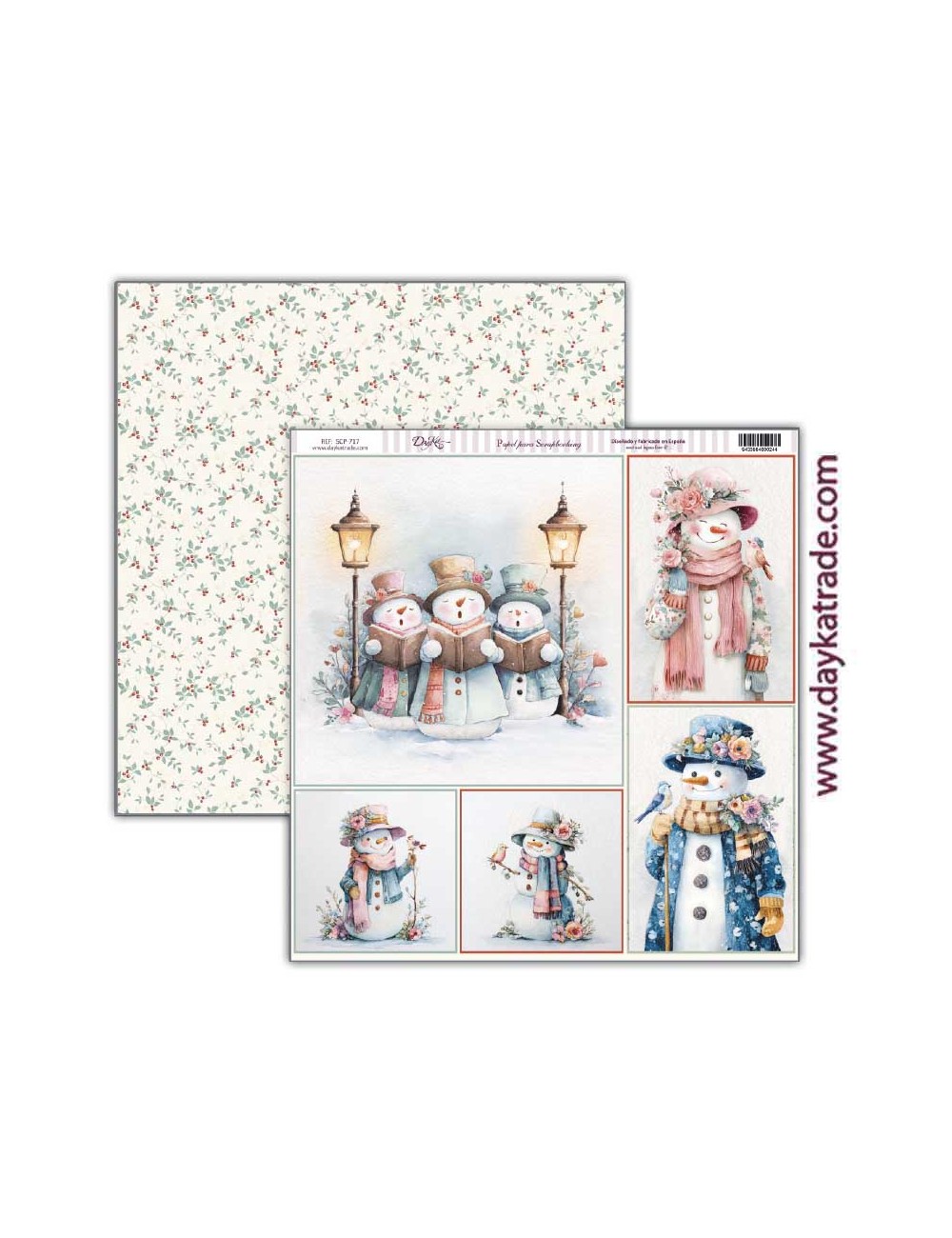 papel scrap "Escenas de Navidad"