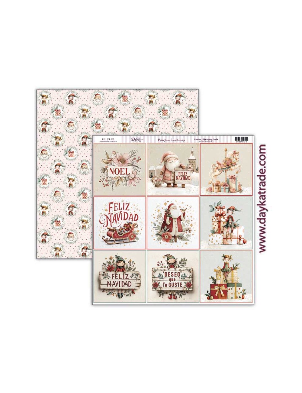 papel scrap "Escenas de Navidad"