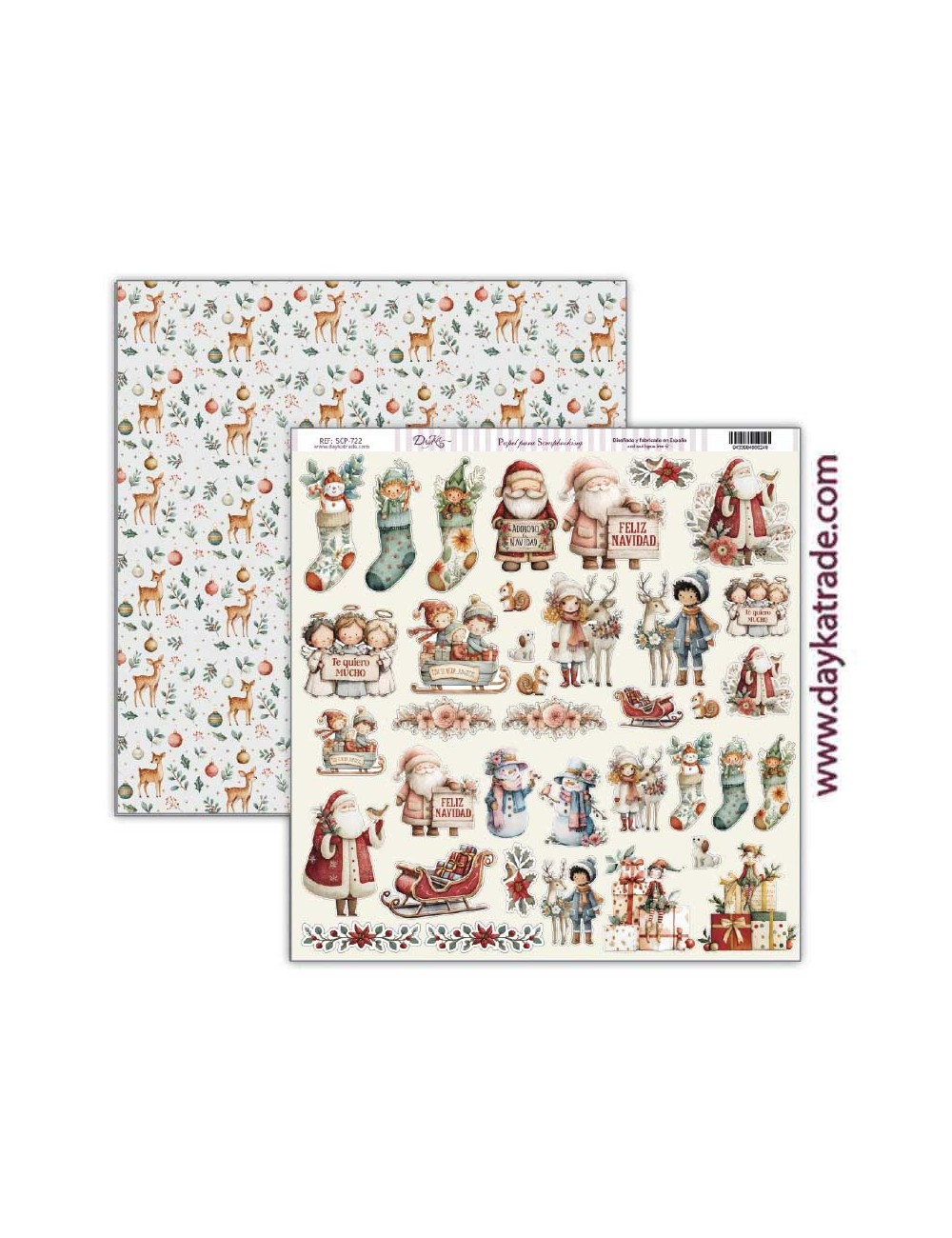 papel scrap "Escenas de Navidad"