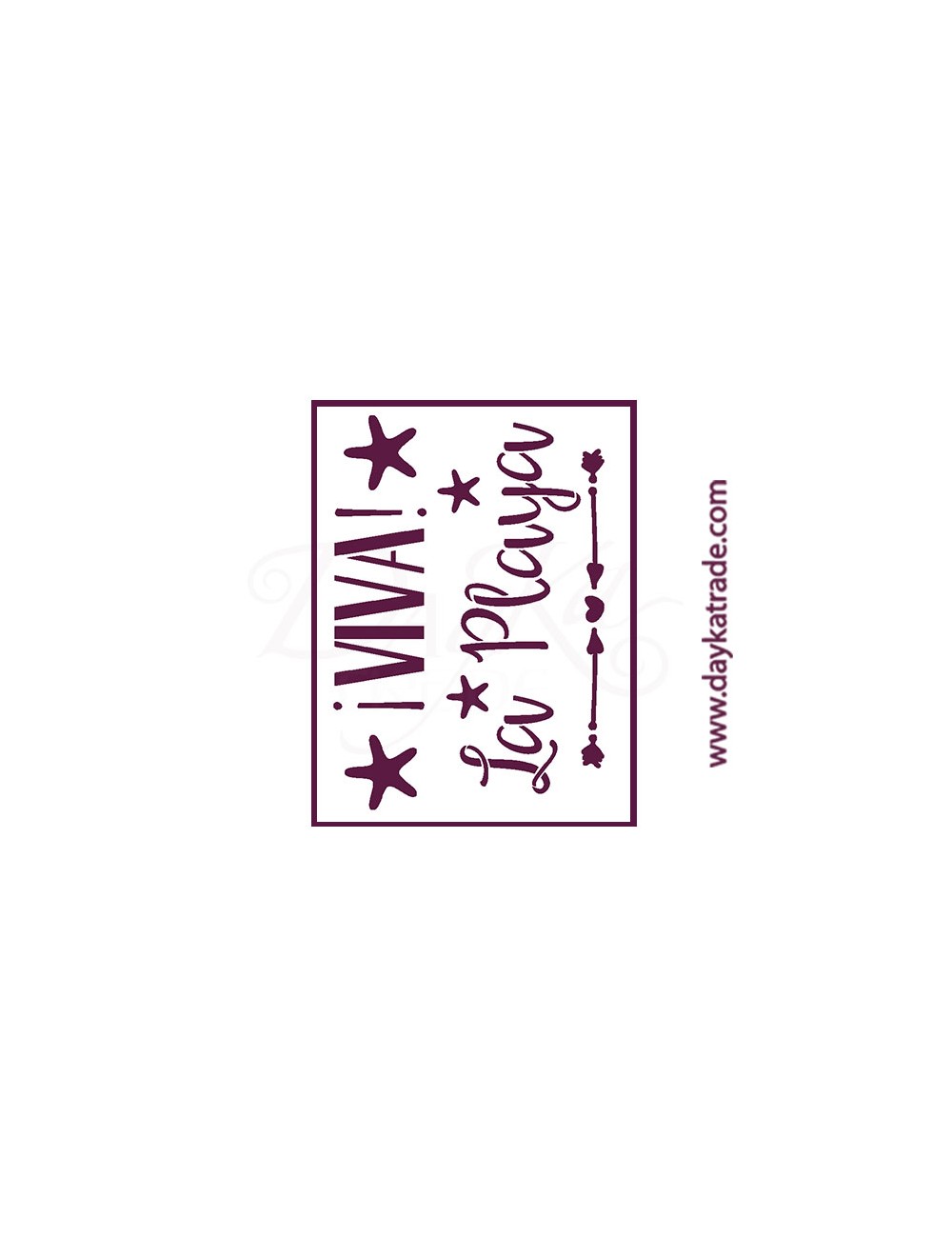 Stencil A4 dayka !viva la playa!