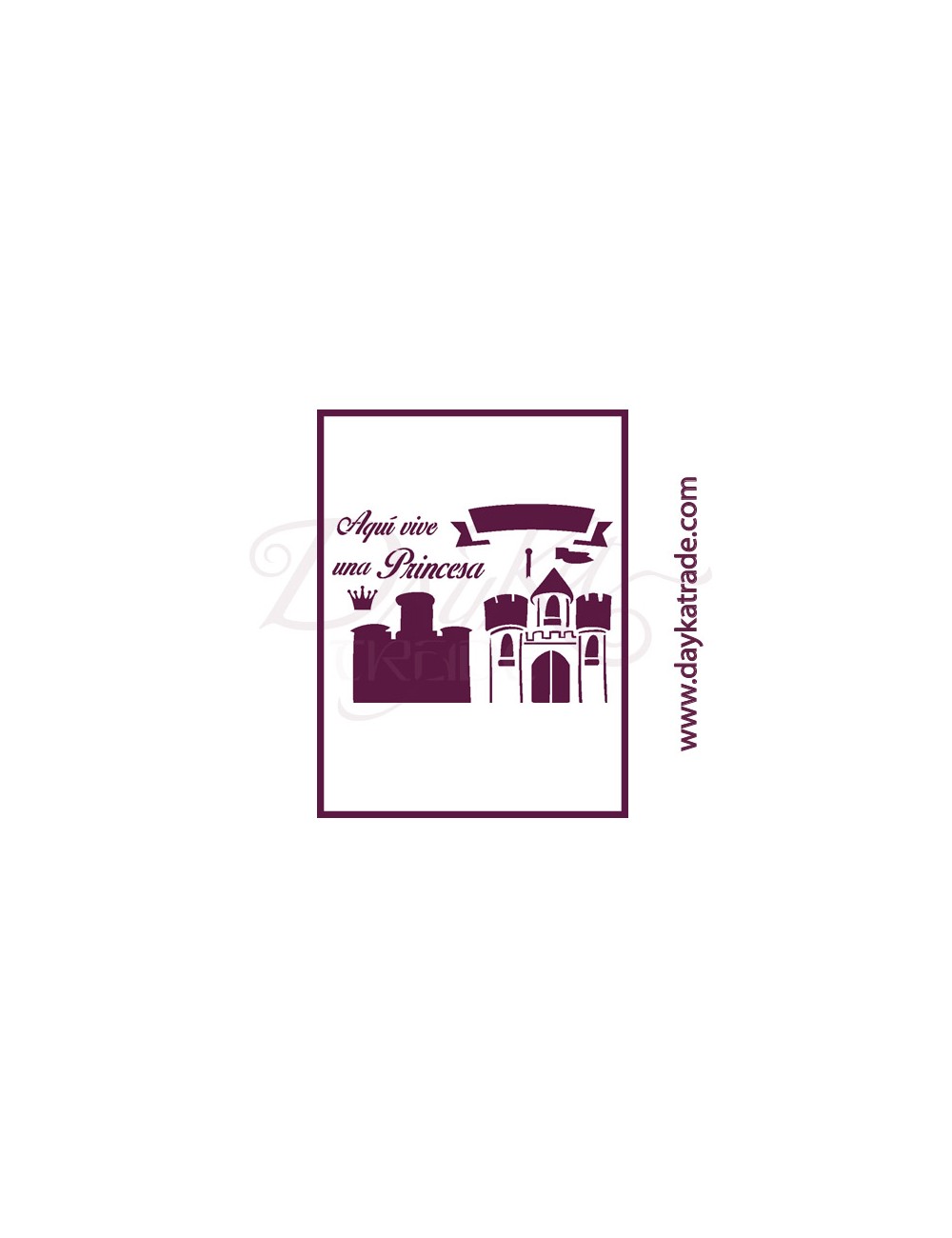 Stencil A4 dayka "castillo princesa"