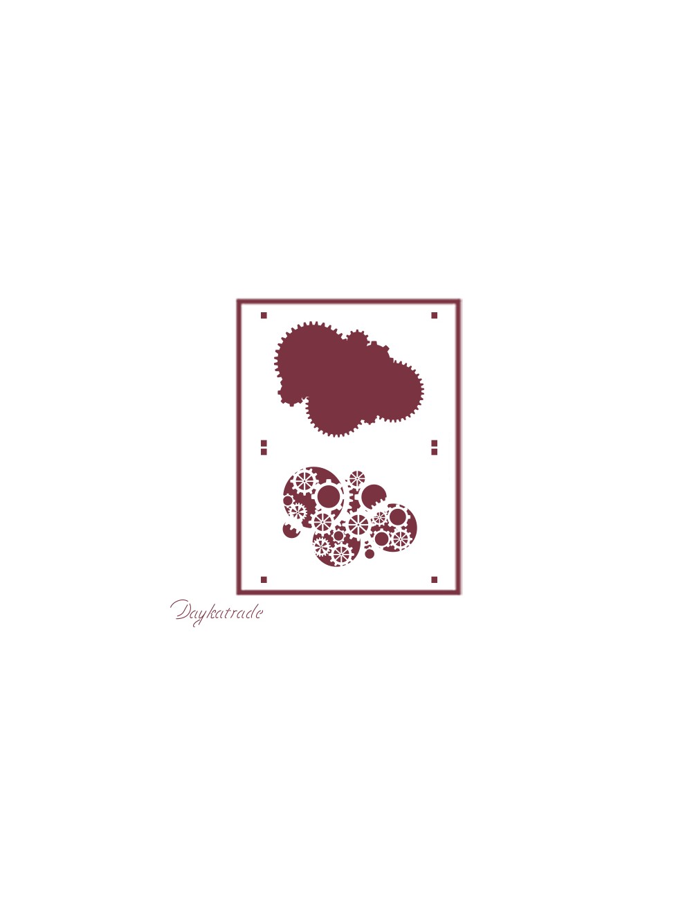 Stencil A4 dayka "engranajes"