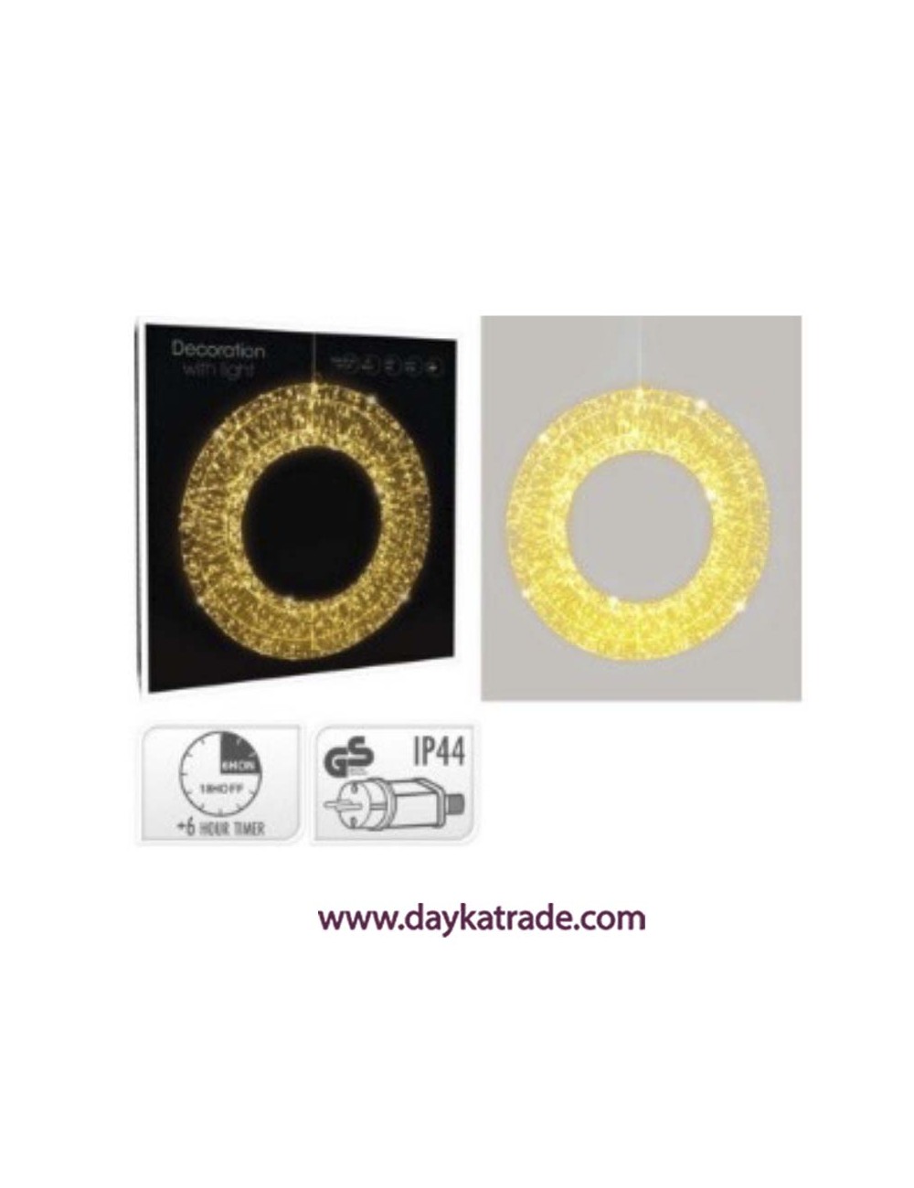 Aro de luces led de 50 cm
