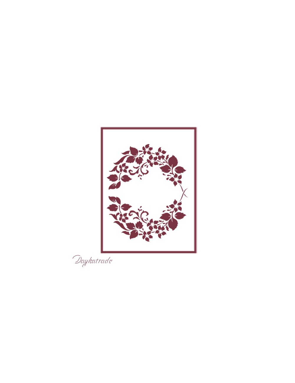 Stencil A4 dayka "flores"