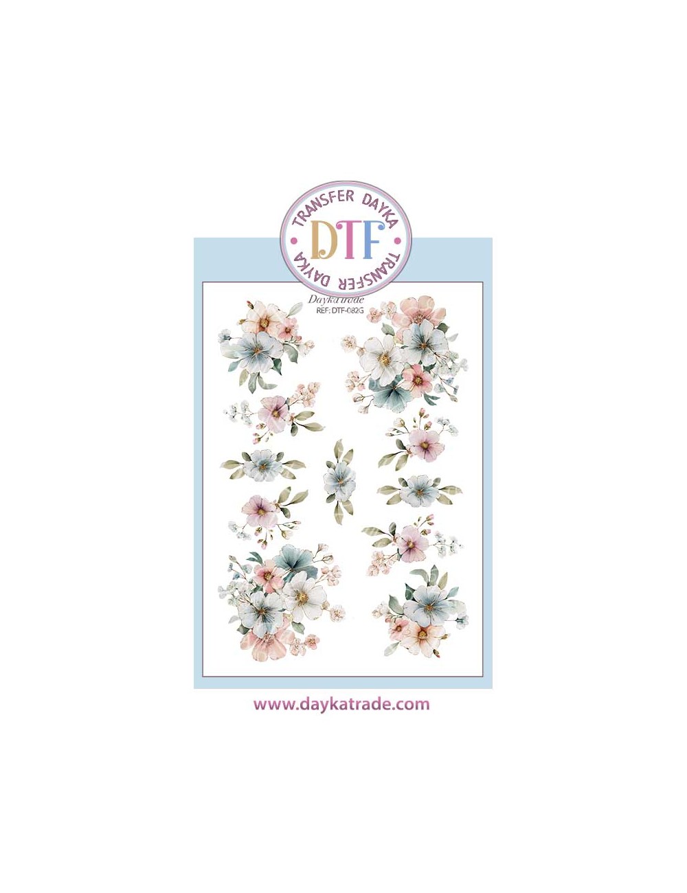 Trasferencia textil flores