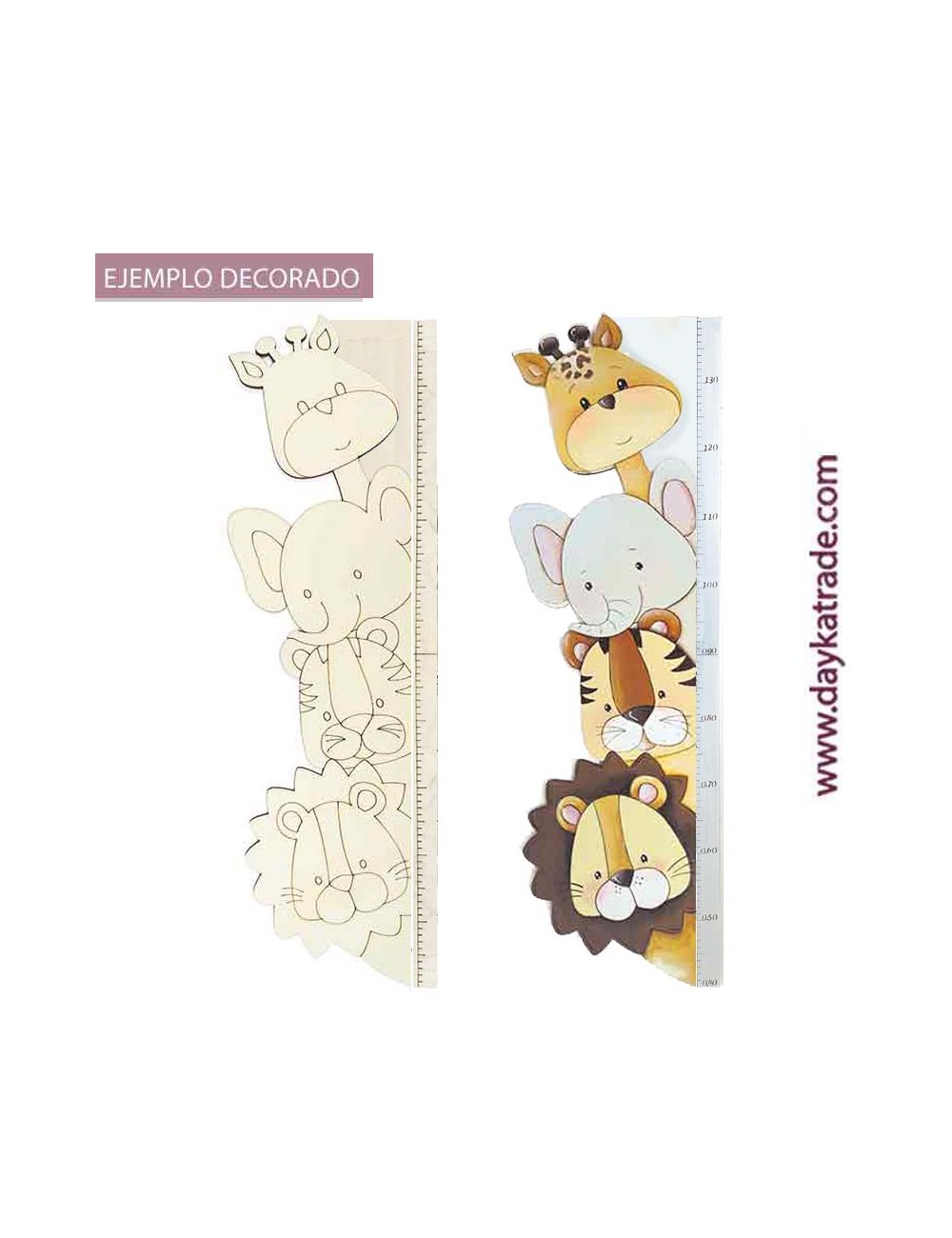 Medidor animales 100x31 cm