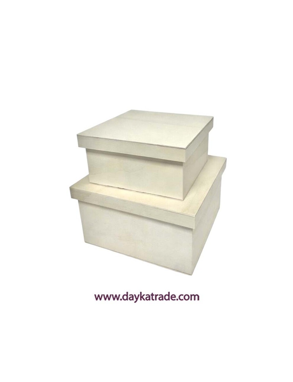 Set 2 cajas cuadradas 23x23x13 19x19x10