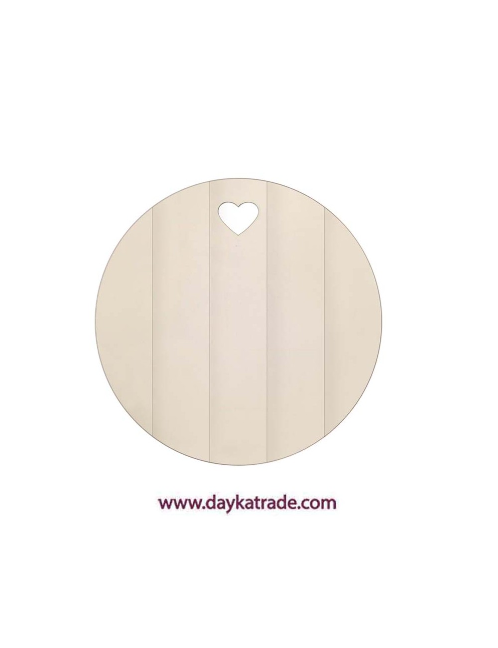 Tabla redonda con corazón