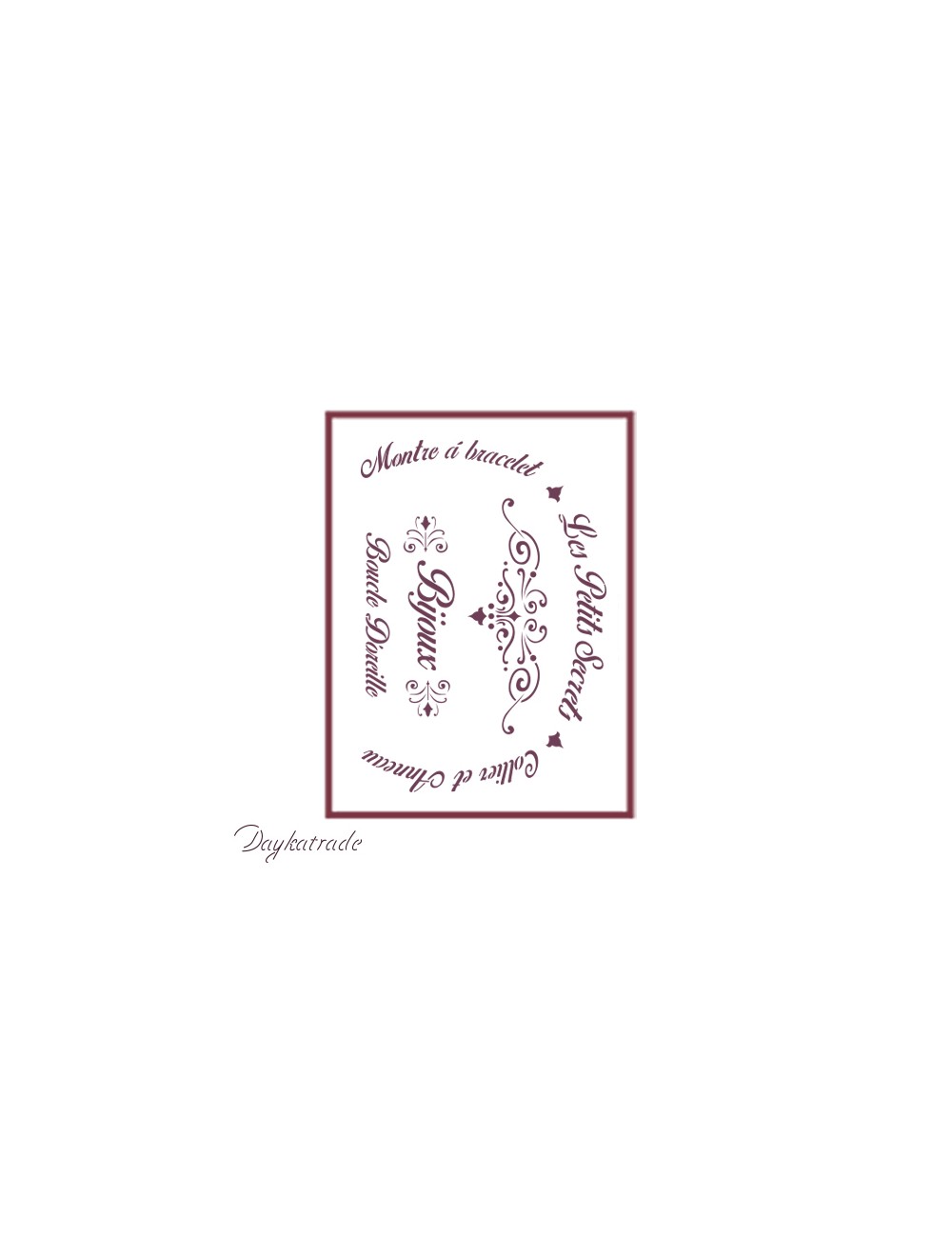 Stencil A4 dayka "frase"