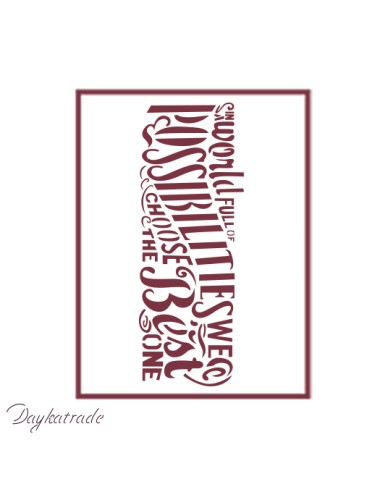 Stencil A4 dayka "frase"