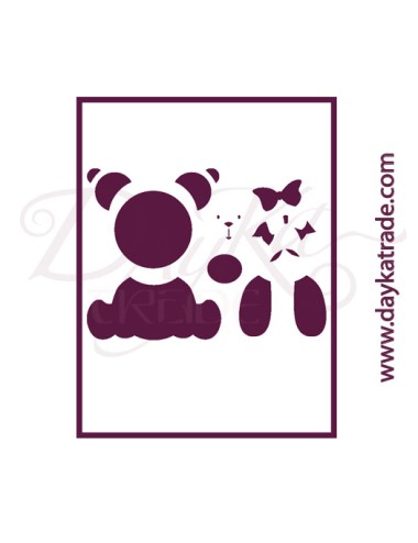 Stencil A4 dayka "oso"