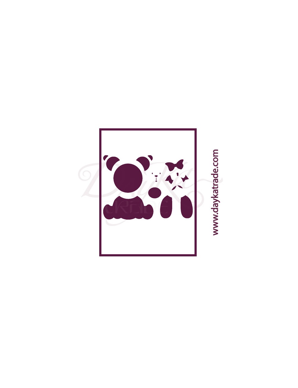 Stencil A4 dayka "oso"