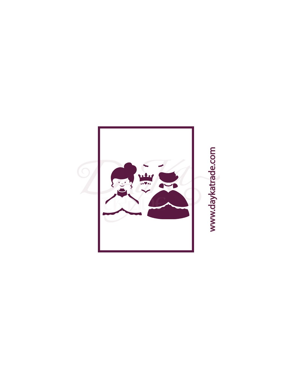 Stencil A4 dayka "vestido princesa"