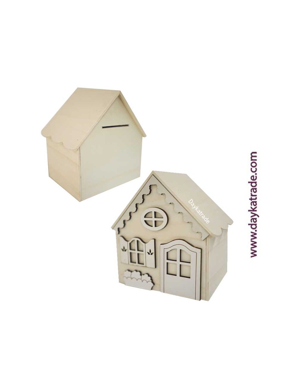 Casa hucha con accesorios