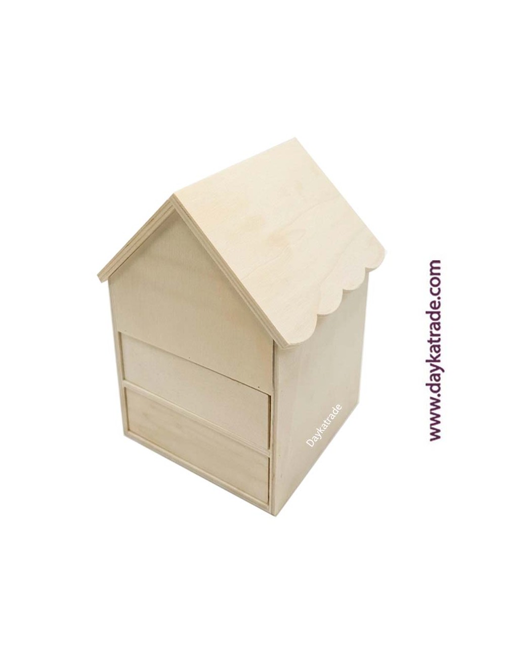 Caja casita 2 Cajones y tapas