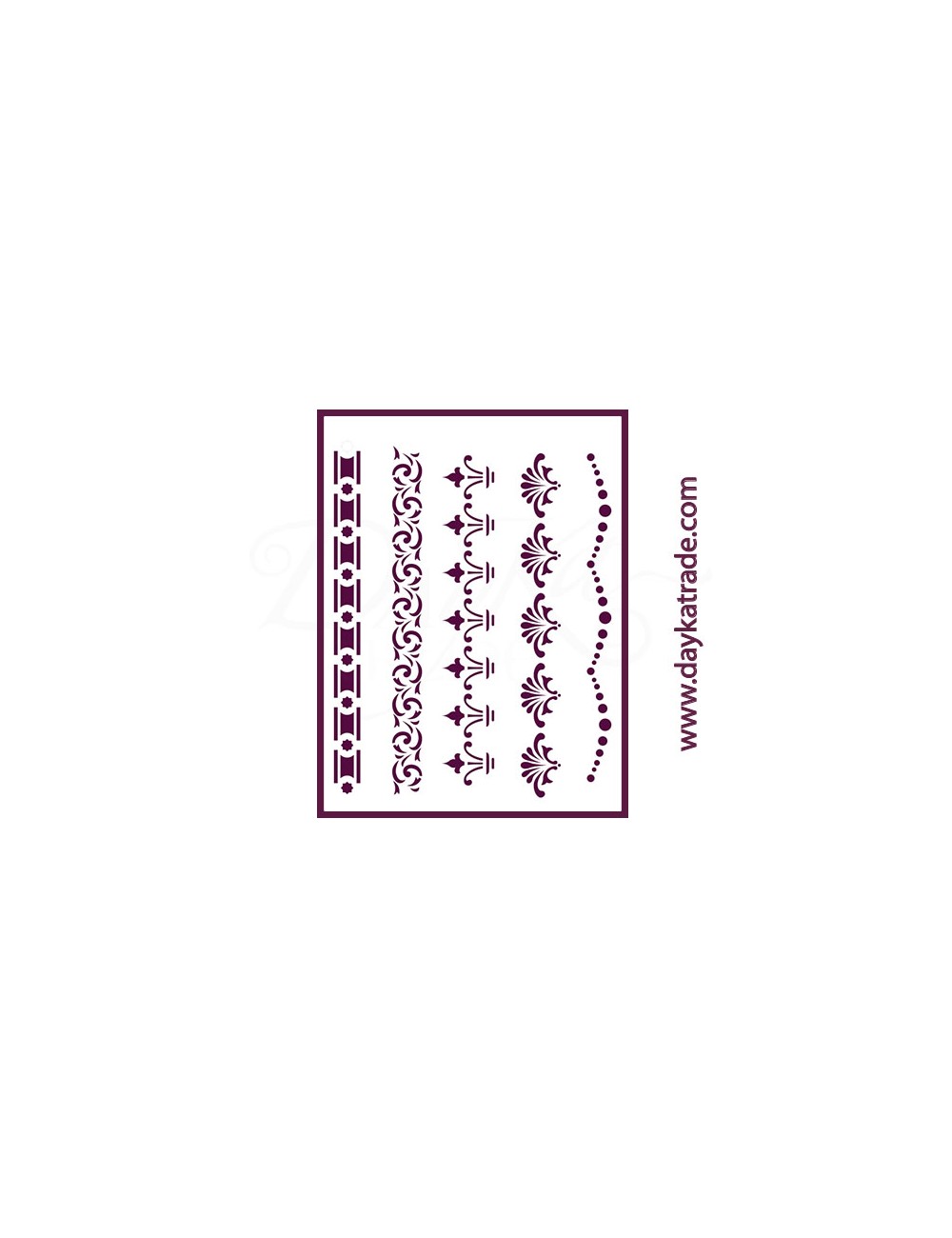 Stencil A4 dayka cenefas