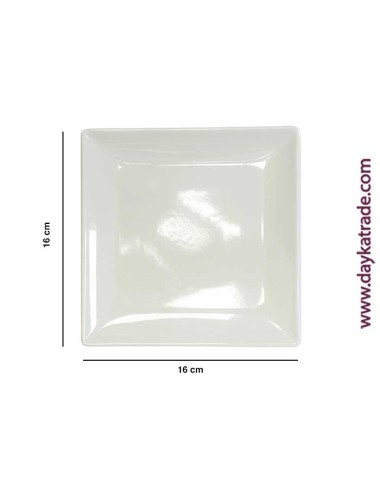 Vaciabolsillos cuadrado de cerámica de 16  x 16 cm