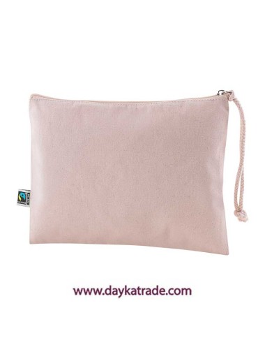 Neceser beige de algodón 100%