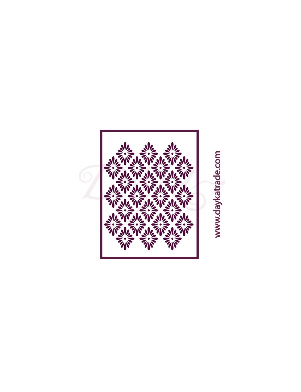 Stencil A4 dayka fondo  rombos