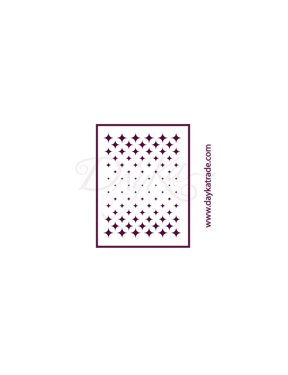 Stencil A4 dayka fondo estrellas