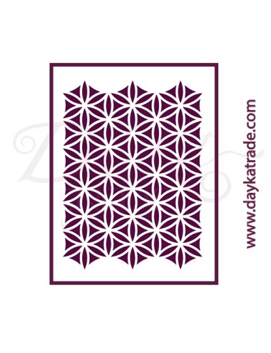 Stencil A4 dayka fondo estrellas