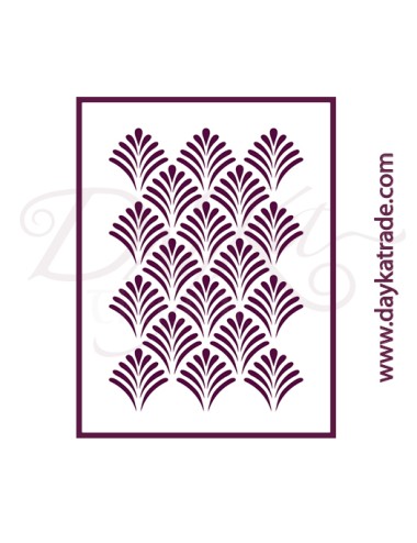 Stencil A4 dayka fondo hoja palmera
