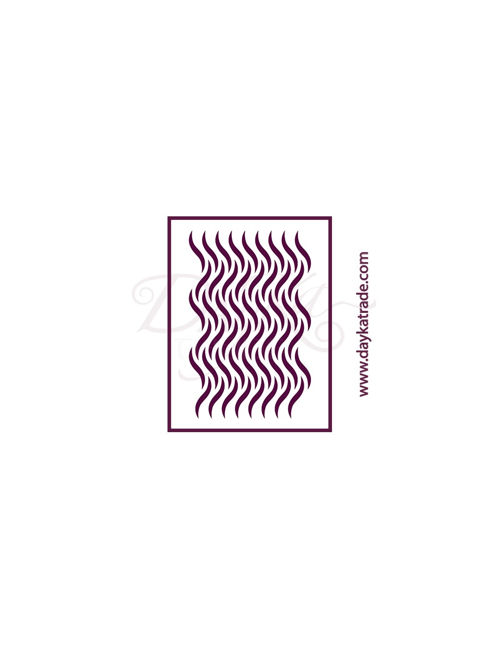 Stencil A4 dayka fondo ondas