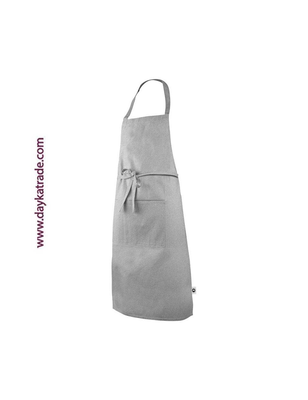 Delantal grisl con bolsillo