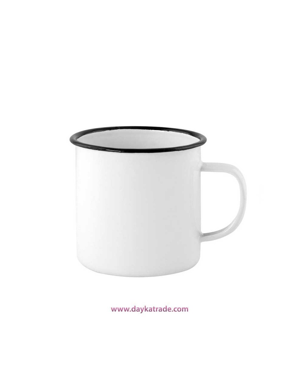 Taza metálica estilo vintage, ligera y resistente