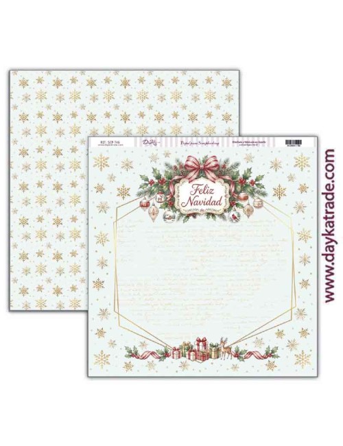 Papel scrap Colección "Pide tu deseo en Navidad"