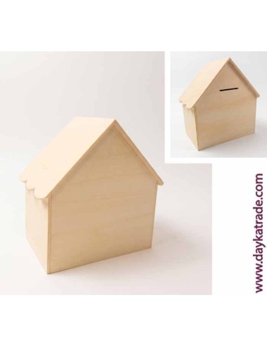 Casa hucha pequeña 18 x18 x 11 cm