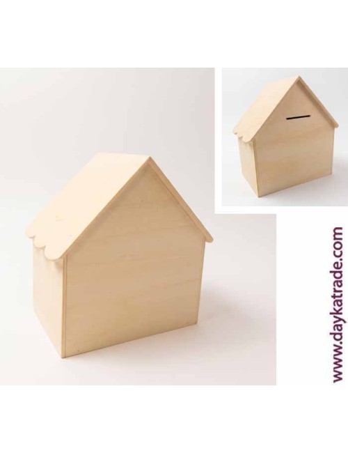 Casa hucha pequeña 18 x18 x 11 cm