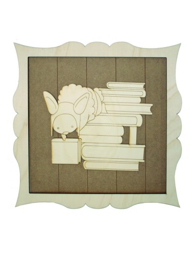 marco libros coneja 37x37
