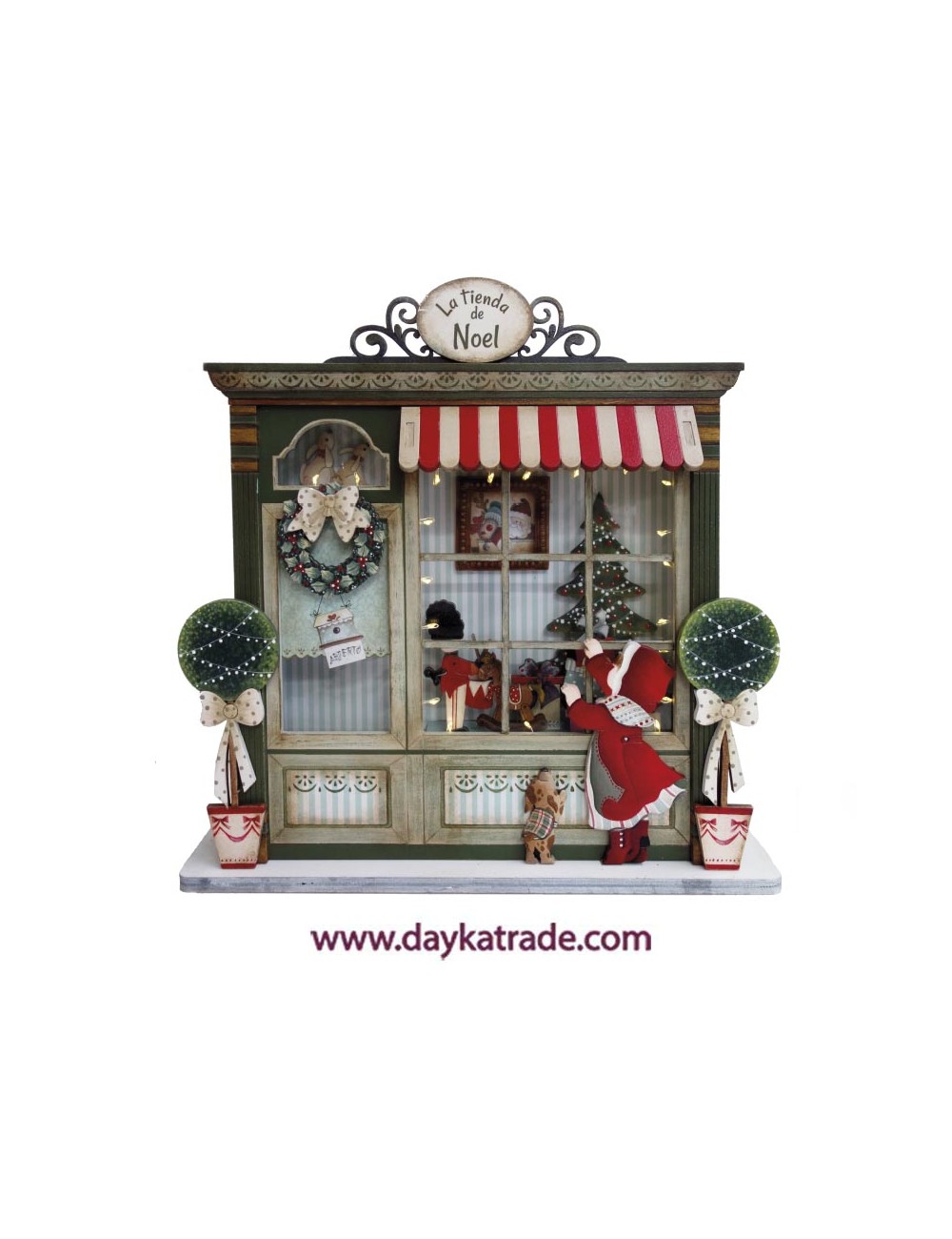 Tienda Noel para montar en madera