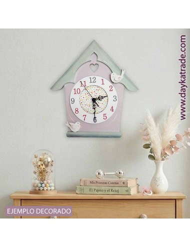 Reloj casita pajaros Dayka