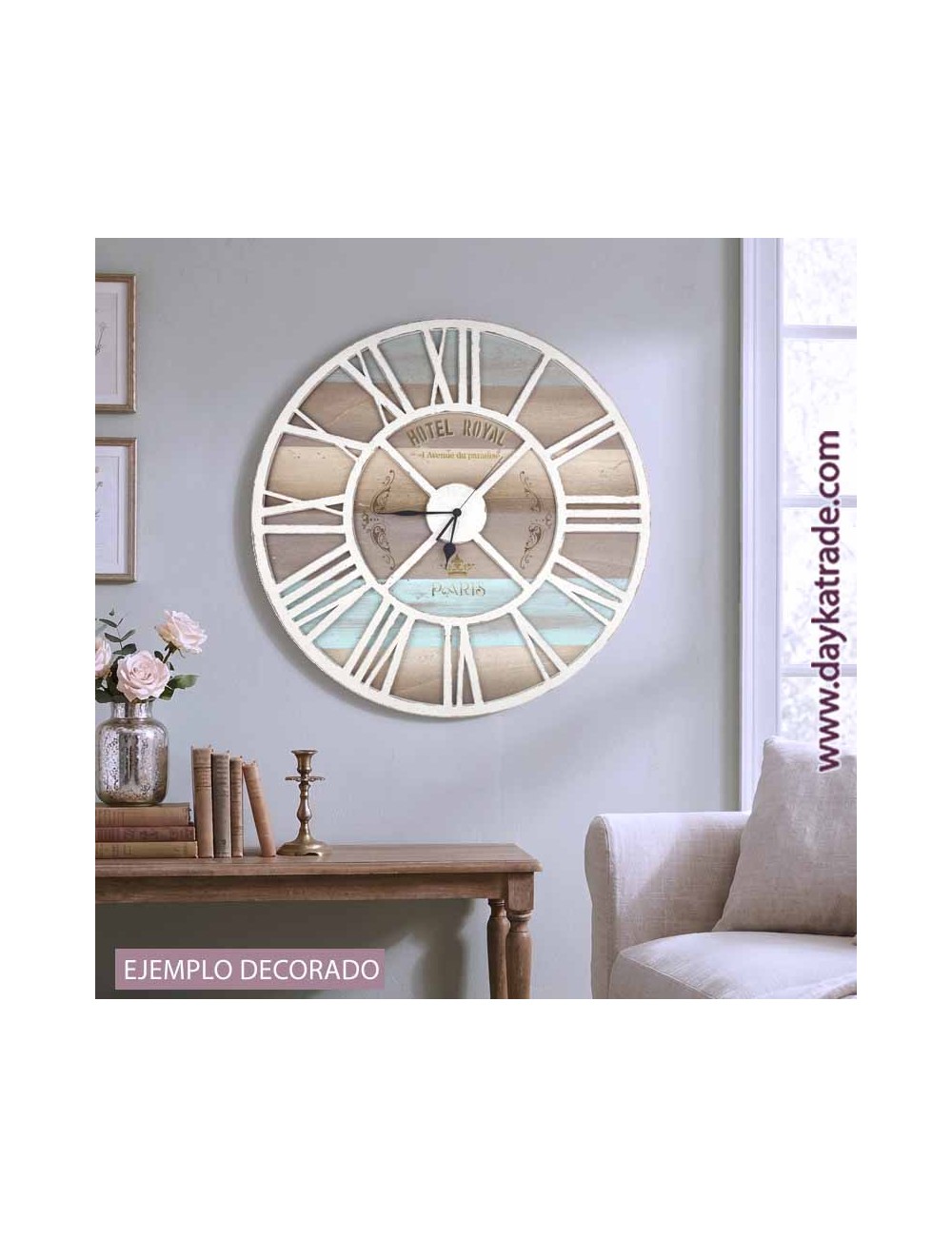 Reloj Royal de madera Dayka