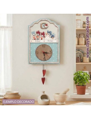 reloj gallos y gallina
