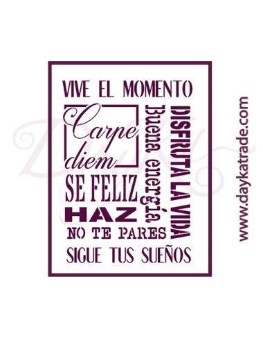 Stencil A4 dayka letras