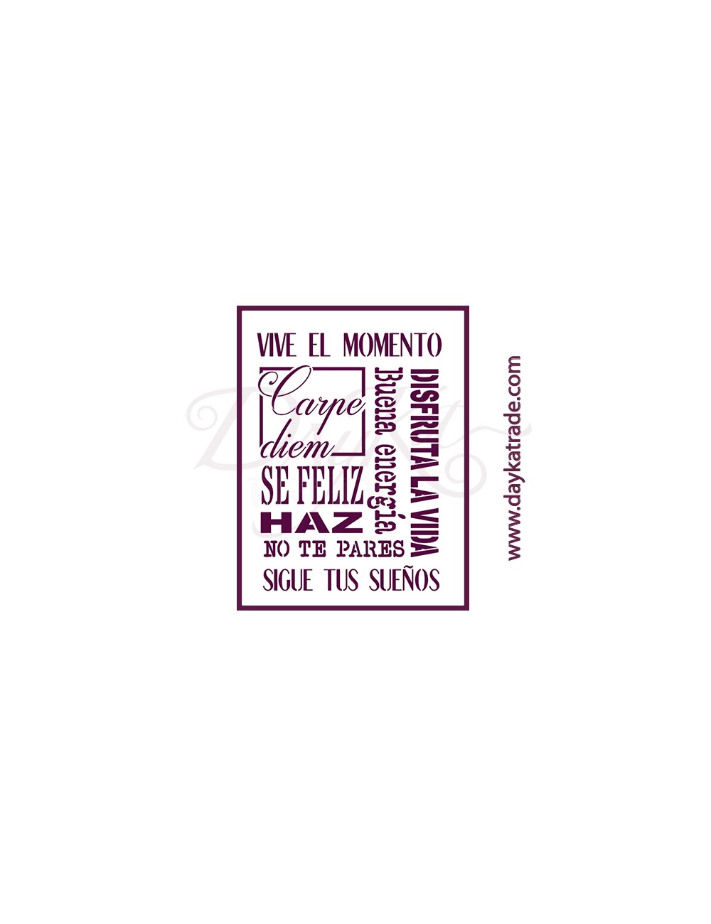 Stencil A4 dayka letras