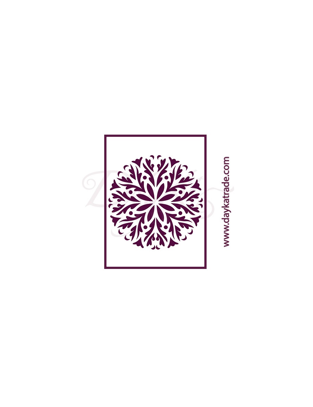 Stencil A4 dayka mandala