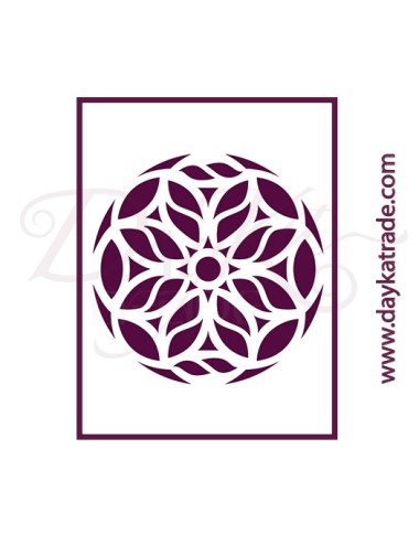 Stencil A4 dayka mandala