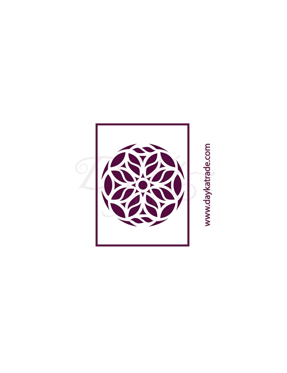 Stencil A4 dayka mandala