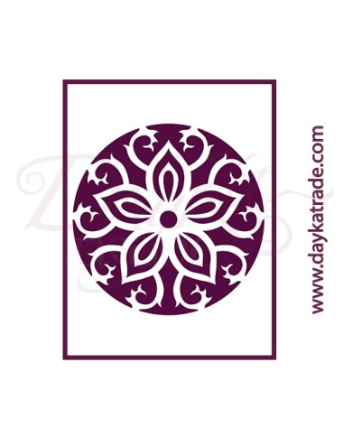 Stencil A4 dayka mandala