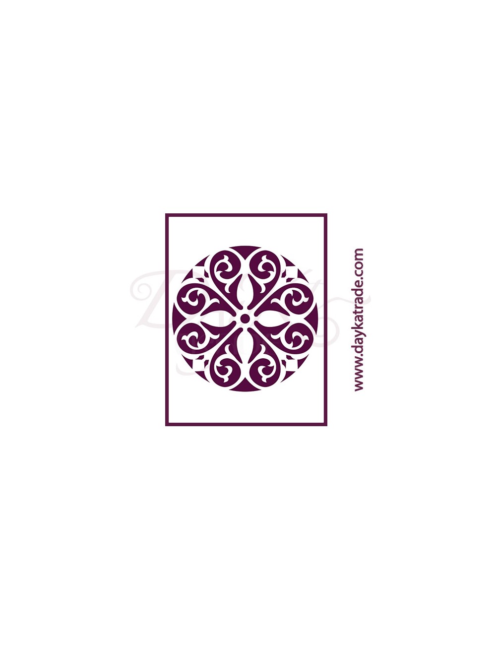 Stencil A4 dayka mandala