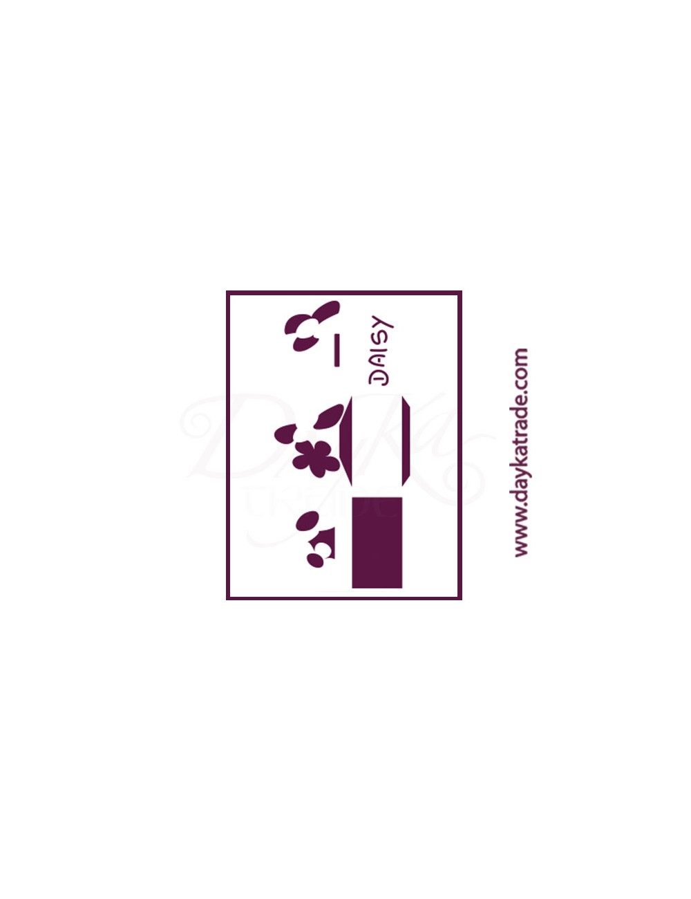 Stencil A4 dayka perfume daisy