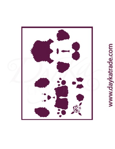 Stencil A4 dayka perro  fases