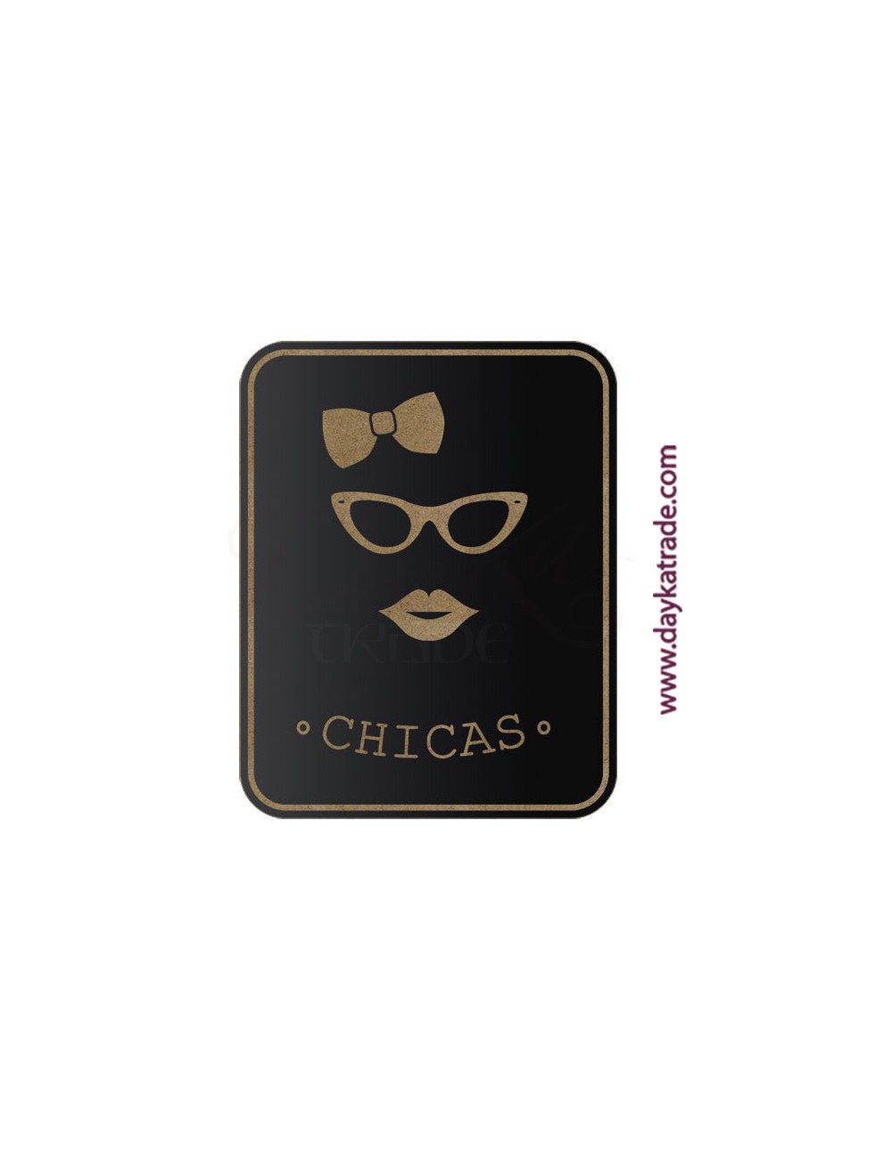 Cartel chicas pizarra