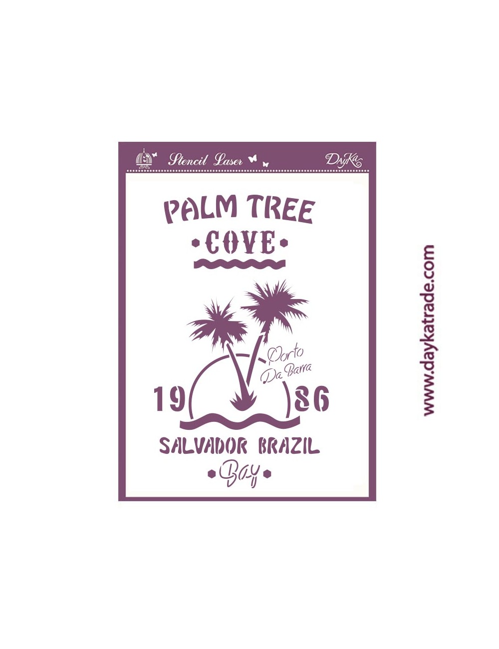 Stencil A4 palmeras dayka