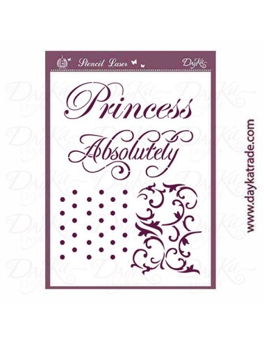 Stencil A4- princess absolutely